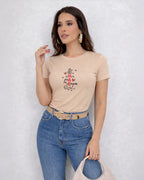 Camiseta Amor Pra Sempre Mãe Com Estampa De Corações