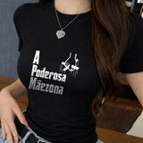 Camiseta A Poderosa Mãezona Com Estampa Inspirada Em Filme