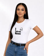 Camiseta A Poderosa Mãezona Com Estampa Inspirada Em Filme