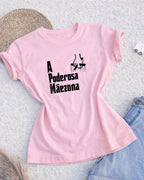 Camiseta A Poderosa Mãezona Com Estampa Inspirada Em Filme
