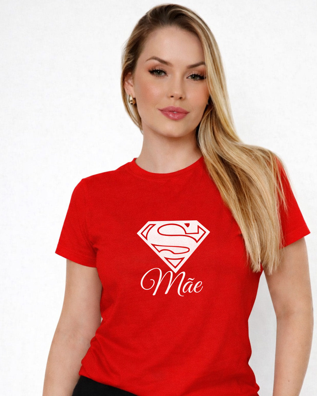 Camiseta Dia Das Mães Feminina "Mãe Estilo Heroína" 100% Algodão