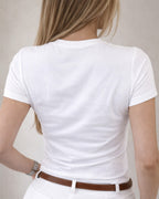 Camiseta Feminina 100% Algodão "Ser Mãe É Ter O Coração Fora Do Corpo" Dia Das Mães