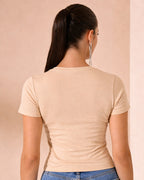 Camiseta Feminina 100% Algodão "Amorosa Tão Dedicada" Dia Das Mães