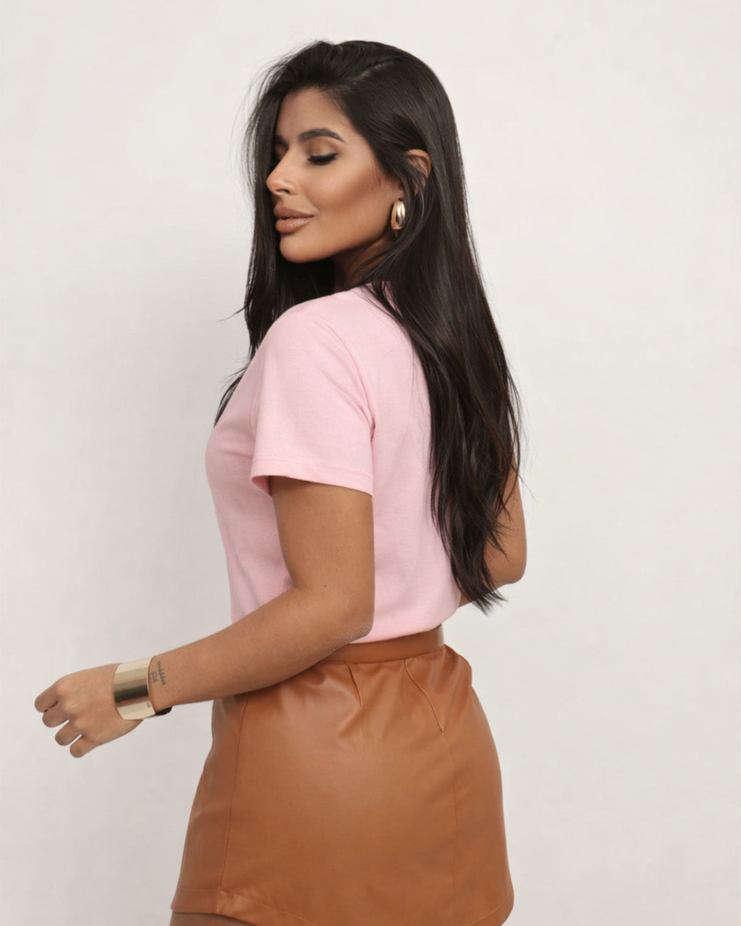 Camiseta Feminina 100% Algodão "Louca Por Meu Filha" Dia Das Mães