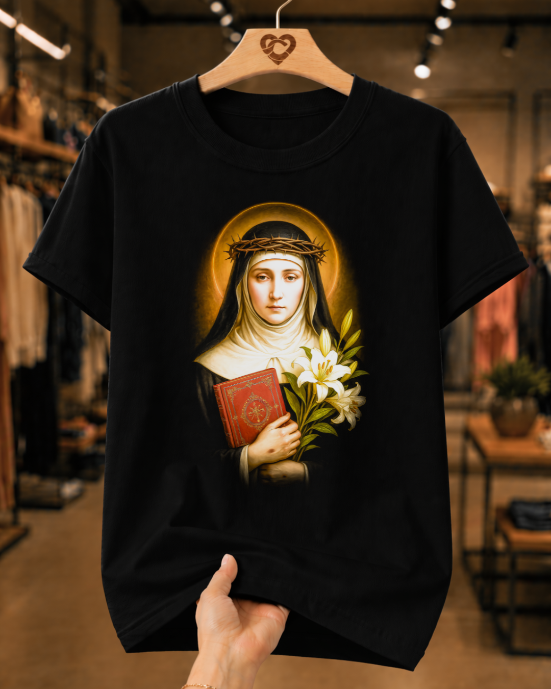 Camiseta Feminina Santa Catarina De Sena
