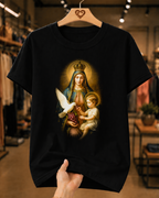 Camiseta Feminina Nossa Senhora Com Menino Jesus