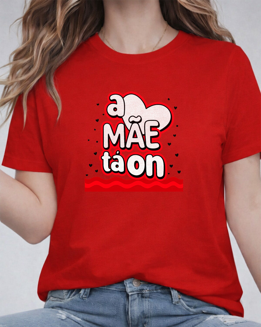 Camiseta A Mãe Tá On Com Estampa Frase Divertida