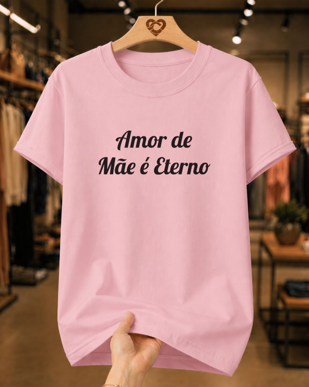 Camiseta Feminina Amor De Mãe É Eterno