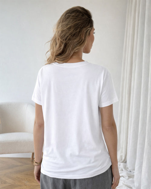Camiseta 100% Algodão Feminina "Mãe De Gato" Feliz Dia Das Mães