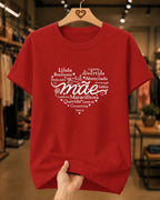 Camiseta 100% Algodão Feminina "Mãe Fonte De Amor" Dia Das Mães