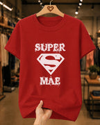 Camiseta Dia Das Mães Feminina "Super Mãe" 100% Algodão