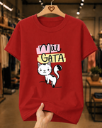 Camiseta Feminina 100% Algodão "Mãe Gata" Dia Das Mães