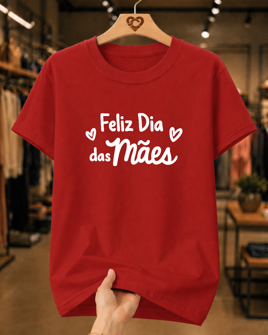 Camiseta Feminina 100% Algodão "Feliz Dia Das Mães Especial" Dia Das Mães