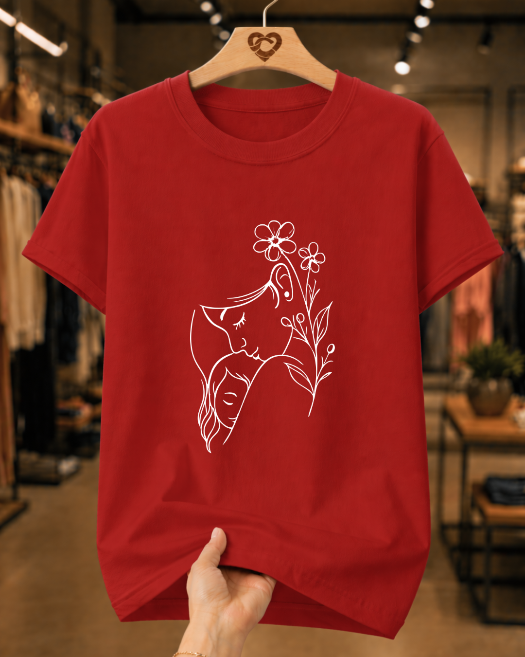 Camiseta Feminina 100% Algodão "Mãe E Filha Delicada" Dia Das Mães
