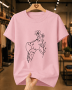 Camiseta Feminina 100% Algodão "Mãe E Filha Delicada" Dia Das Mães