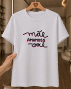 Camiseta Feminina "Mãe Amamos Você" 100% Algodão Dia Das Mães