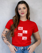 Camiseta Feminina 100% Algodão "Mãe Meu Amor Eterno" Dia Das Mães