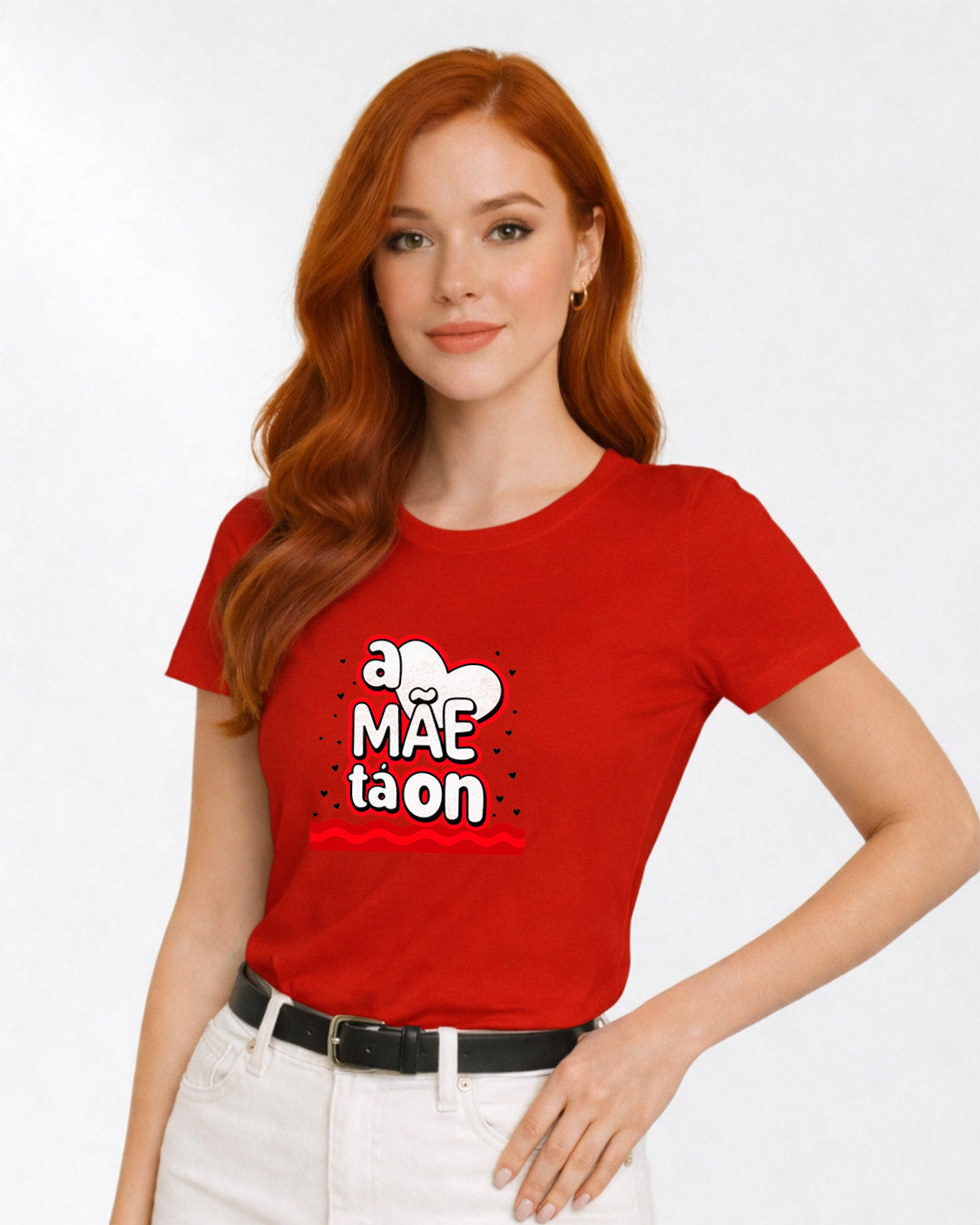 Camiseta A Mãe Tá On Com Estampa Frase Divertida