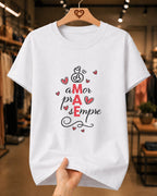 Camiseta Dia Das Mães Feminina "Amor Pra Sempre" 100% Algodão