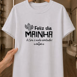 Camiseta Feminina "Mainha Amor Forte E Verdadeiro" 100% Algodão Dia Das Mães
