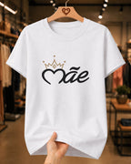 Camiseta Feminina Dia Das Mães "Mãe" 100% Algodão