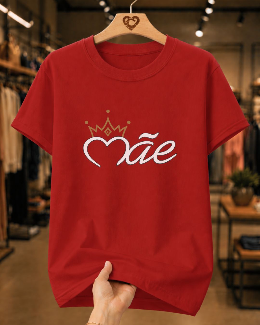 Camiseta Feminina Dia Das Mães "Mãe" 100% Algodão