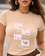 Camiseta Feminina 100% Algodão "Mãe Meu Amor Eterno" Dia Das Mães