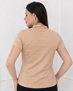 Camiseta Feminina "Mãe Amor Que Acompanha" 100% Algodão Dia Das Mães