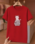 Camiseta Feminina Dia Das Mães "Mãe Super Gata" 100% Algodão