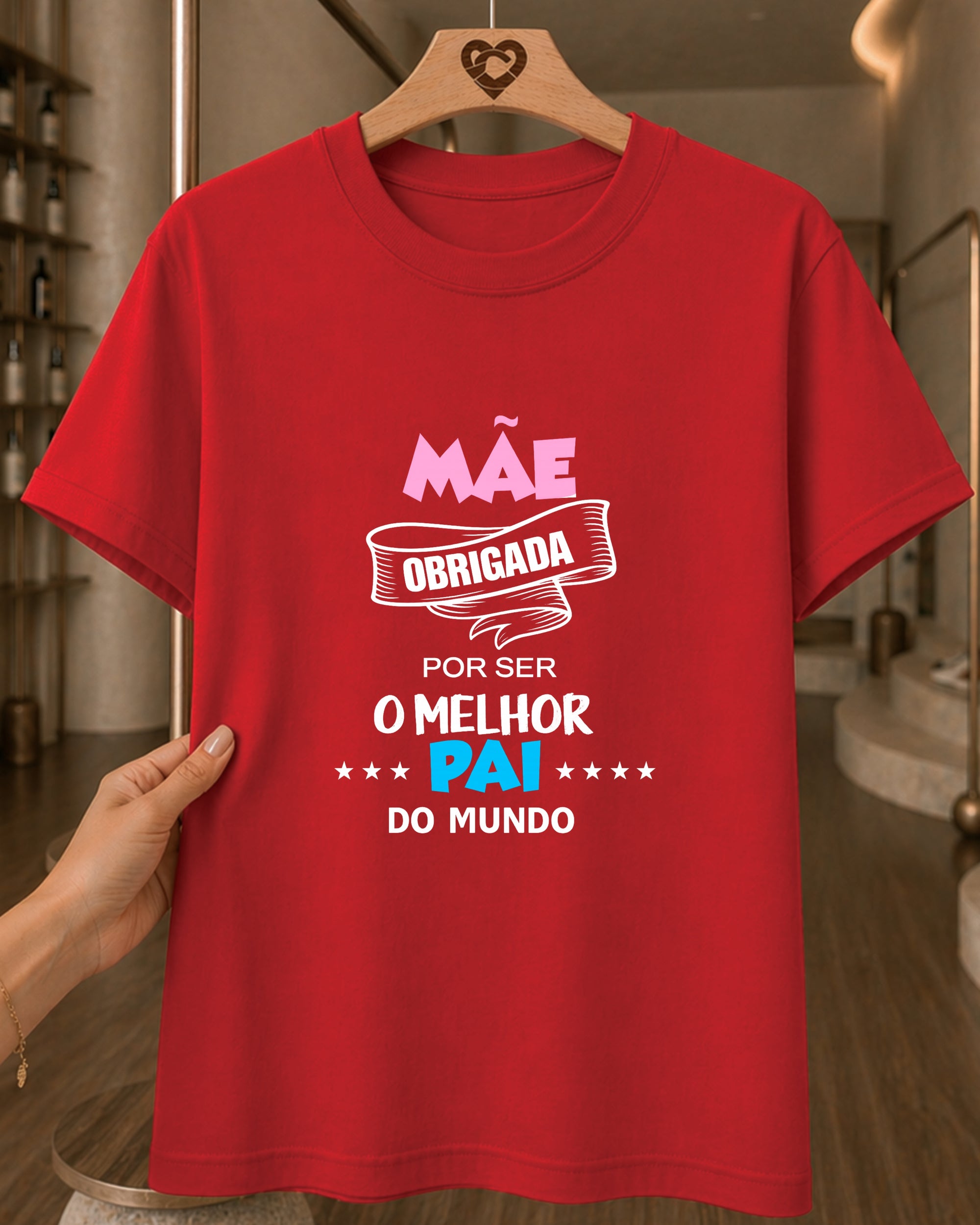 Camiseta Feminina 100% Algodão "Mãe Obrigada Por Ser A Melhor" Dia Das Mães