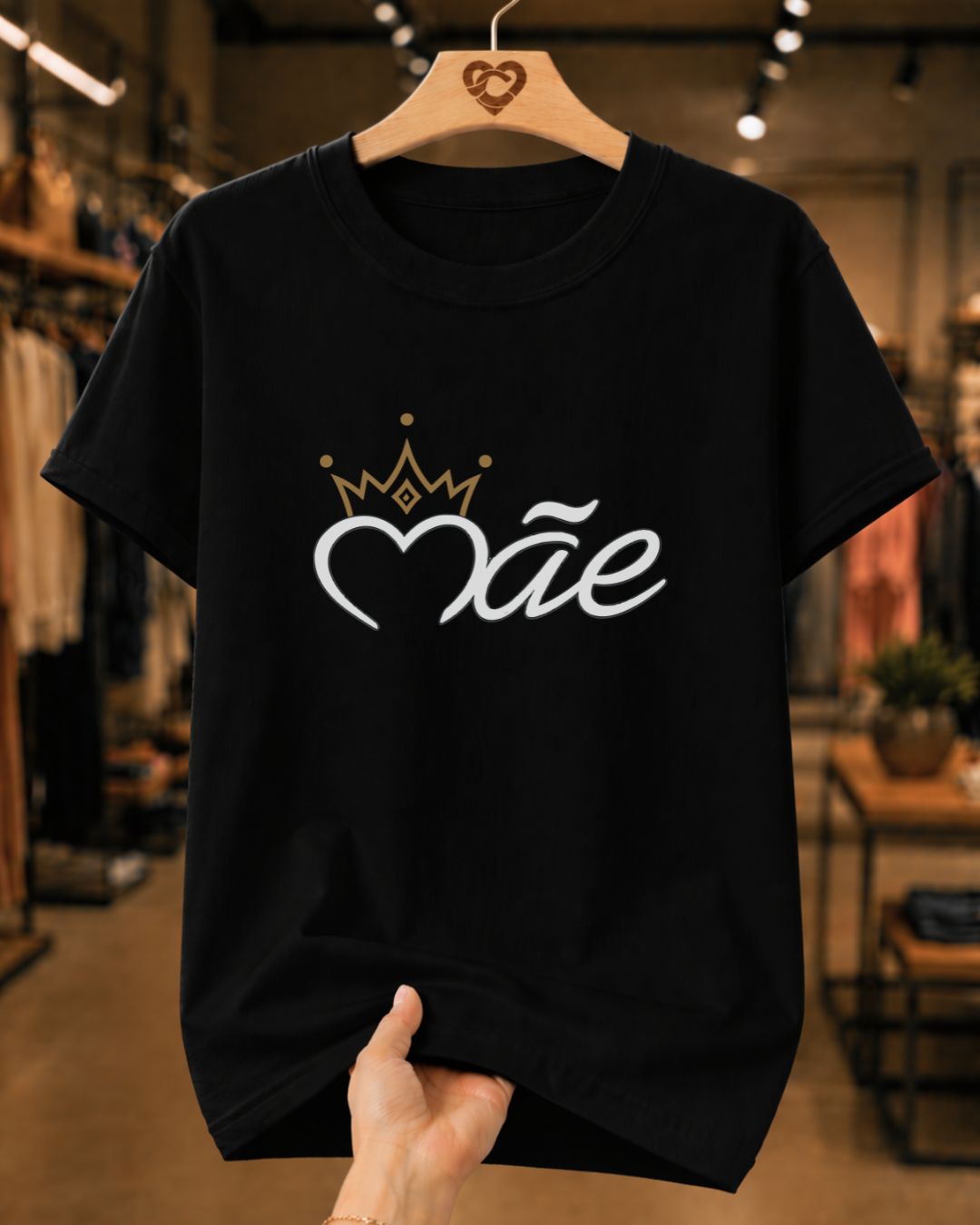 Camiseta Feminina Dia Das Mães "Mãe" 100% Algodão
