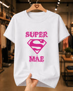 Camiseta Dia Das Mães Feminina "Super Mãe" 100% Algodão