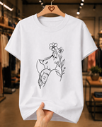 Camiseta Feminina 100% Algodão "Mãe E Filha Delicada" Dia Das Mães