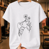 Camiseta Feminina 100% Algodão "Mãe E Filha Delicada" Dia Das Mães