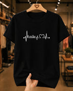 Camiseta Dia Das Mães Feminina "Mãe Com Batimento E Coração" 100% Algodão