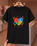 Camiseta Feminina "Mãe De Autista" 100% Algodão Feliz Dia Das Mães