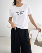 Camiseta Amor Guiado Por Deus Com Estampa Tipográfica