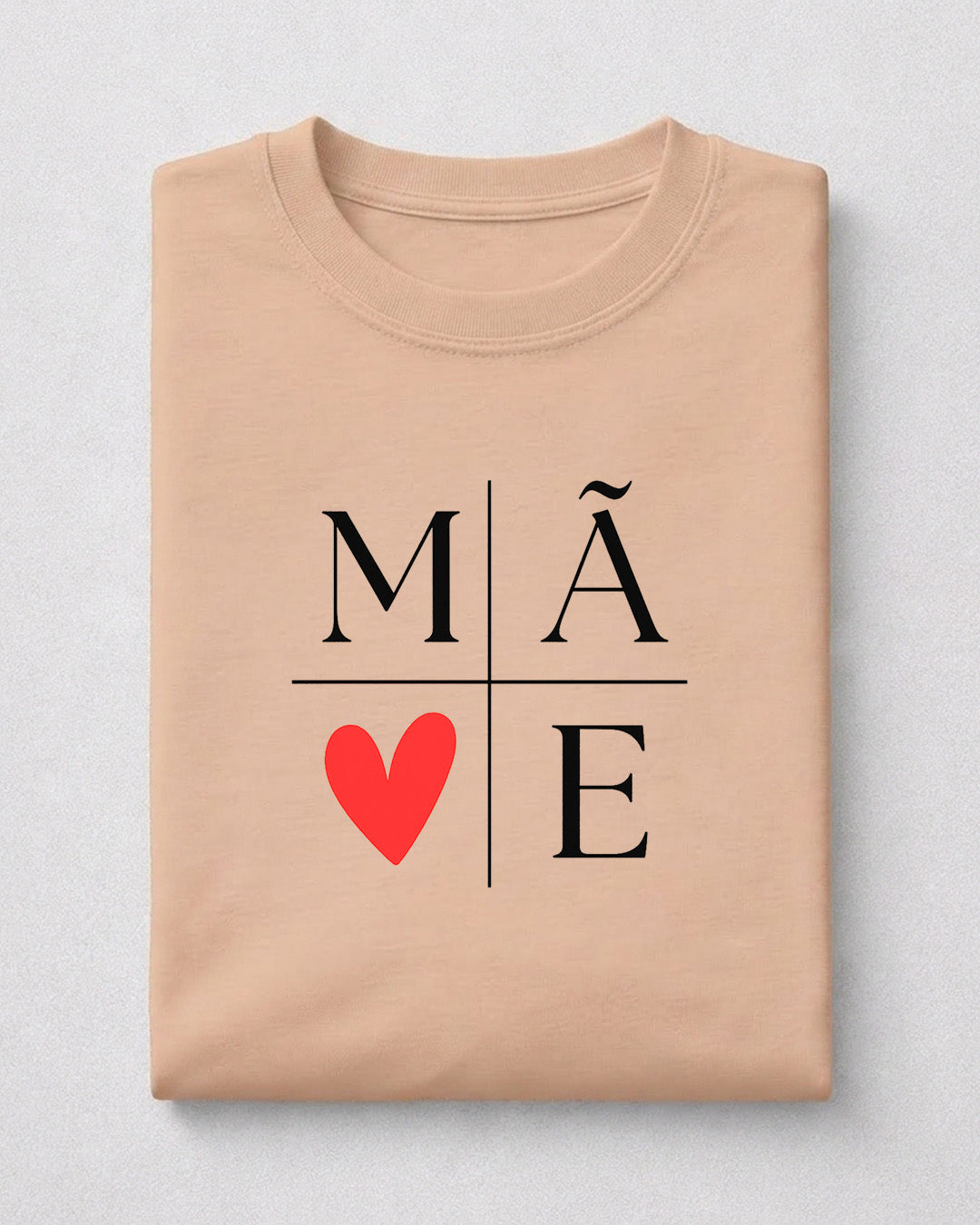 Camiseta Feminina 100% Algodão "Mãe Amor Eterno" Dia Das Mães