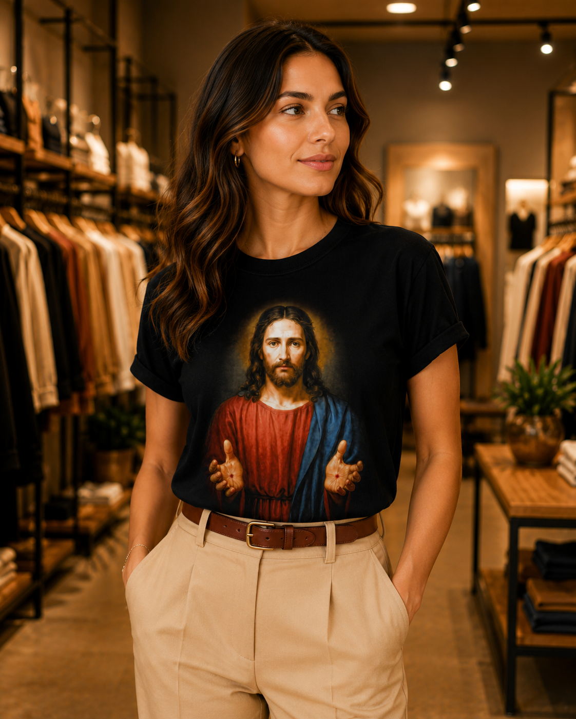 Camiseta Feminina Jesus Cristo
