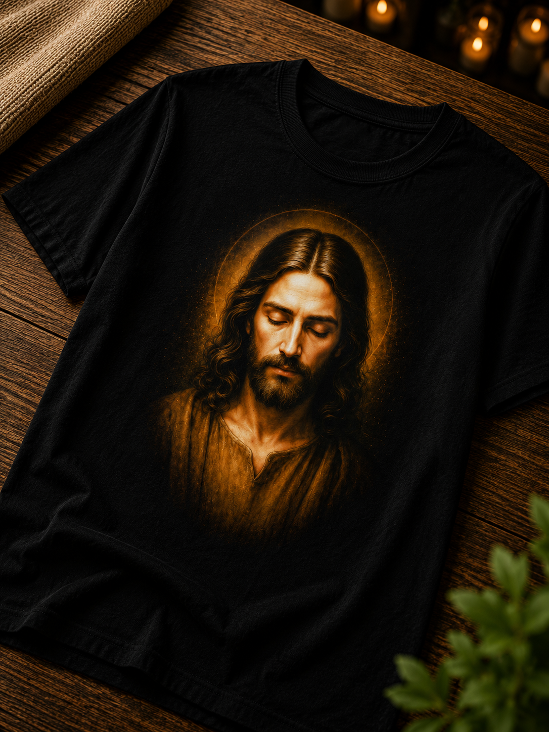 Camiseta Feminina Jesus Em Oração
