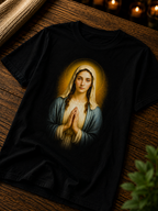Camiseta Feminina Virgem Maria Em Oração
