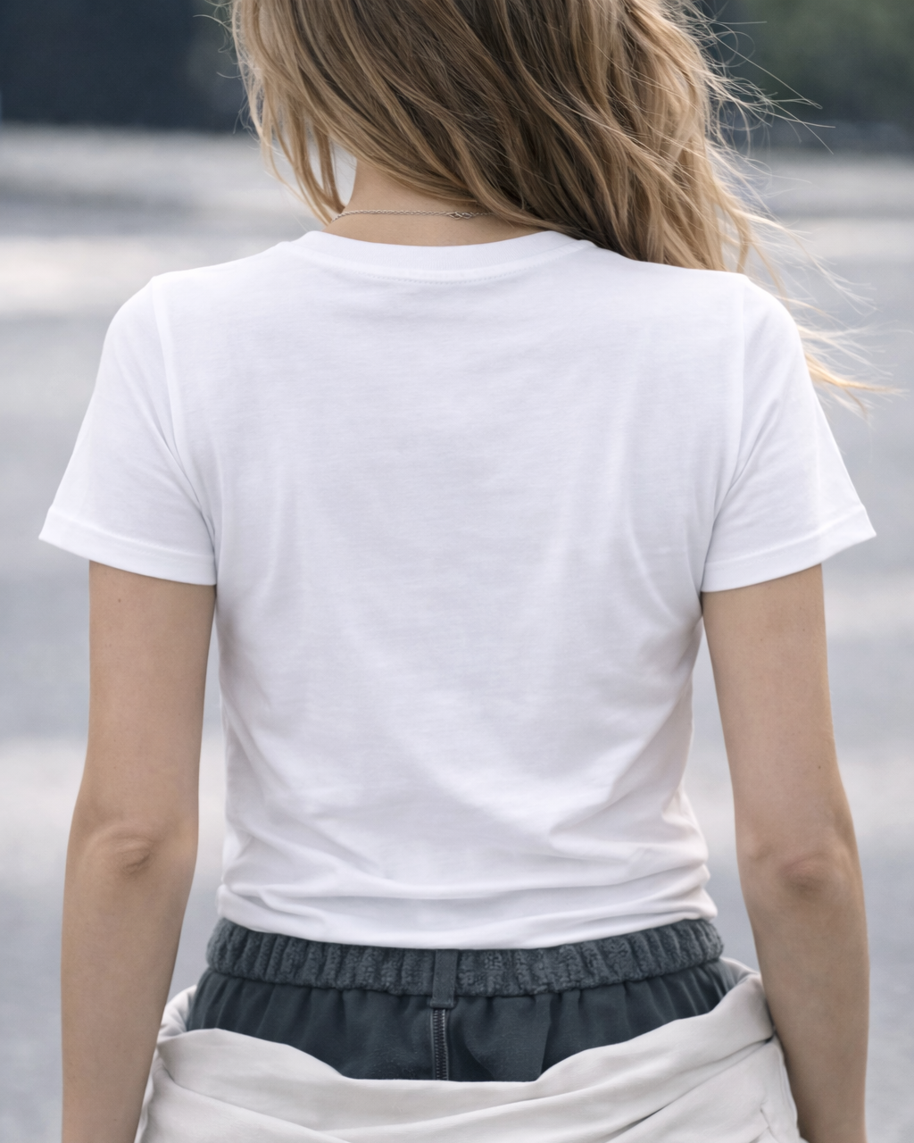 Camiseta Feminina 100% Algodão "Em Mim Batem Dois Corações" Dia Das Mães