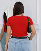 Camiseta 100% Algodão Feminina "Super Mãe" Dia Das Mães