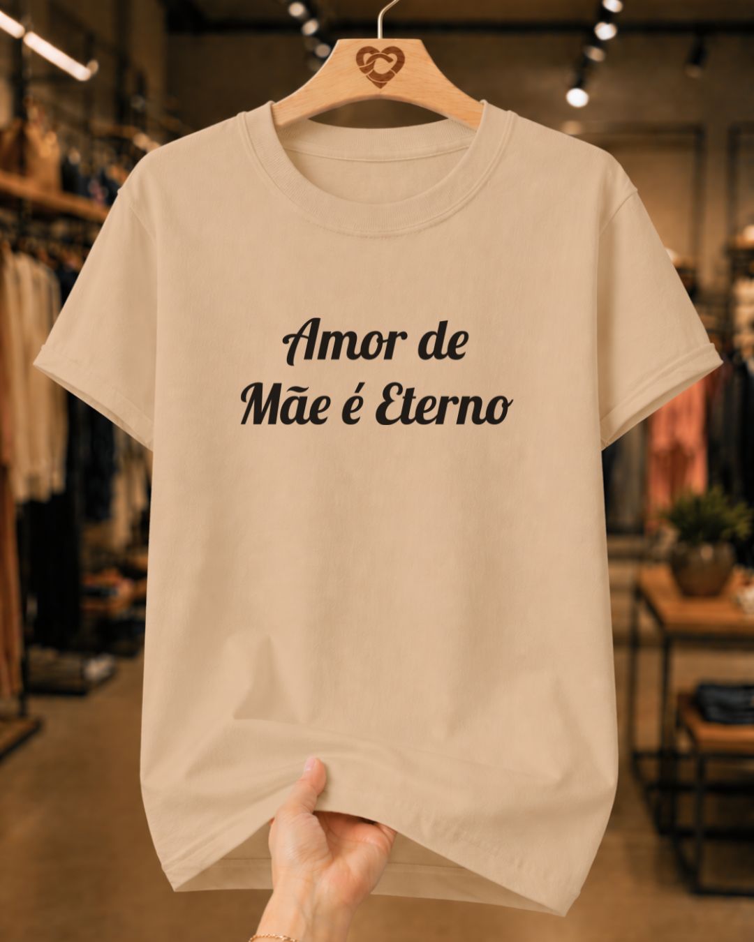 Camiseta Feminina Amor De Mãe É Eterno