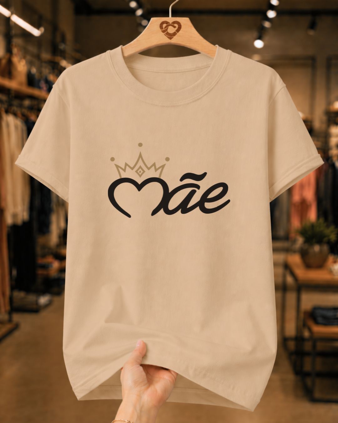 Camiseta Feminina Dia Das Mães "Mãe" 100% Algodão