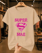 Camiseta Dia Das Mães Feminina "Super Mãe" 100% Algodão