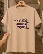 Camiseta Feminina "Mãe Amamos Você" 100% Algodão Dia Das Mães