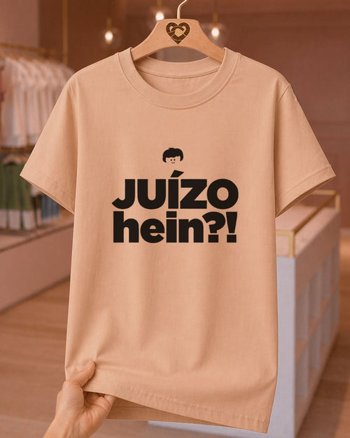Camiseta 100% Algodão Feminina "Juízo Hein" Feliz Dia Das Mães