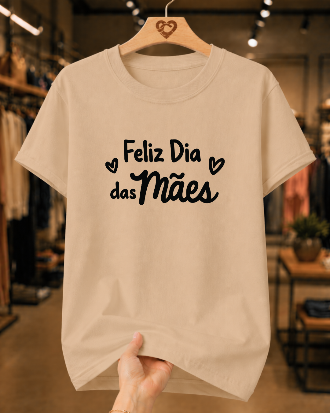 Camiseta Feminina 100% Algodão "Feliz Dia Das Mães Especial" Dia Das Mães
