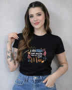 Camiseta A Vida Não Vem Com Receita Mas Vem Com Mãe